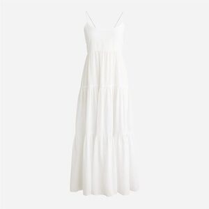 J. Crew Elegant Cream Maxi Dress